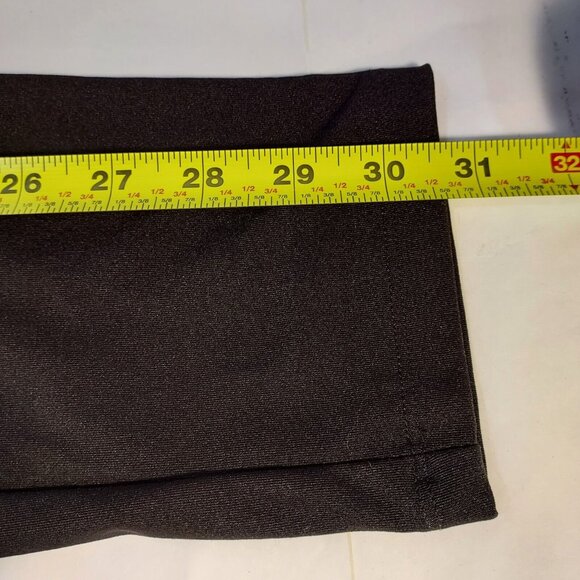 Yoga Moisture Wicking Black Crop Leggings With Peach Band Size Medium Women's - Picture 8 of 9